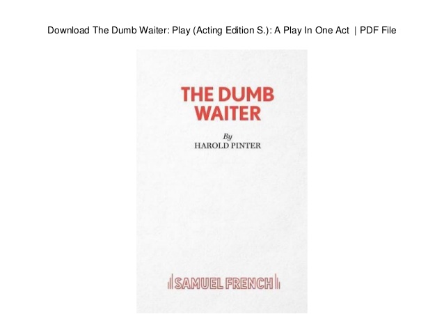 the dumb waiter play pdf file